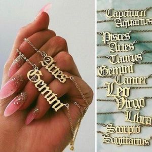 Zodiac sign necklace